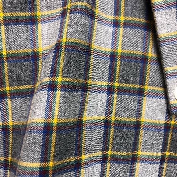 Duluth Men's Wrinklefighter Relaxed Fit Long Sleeve Shirt Gray Plaid Size S - Picture 4 of 6